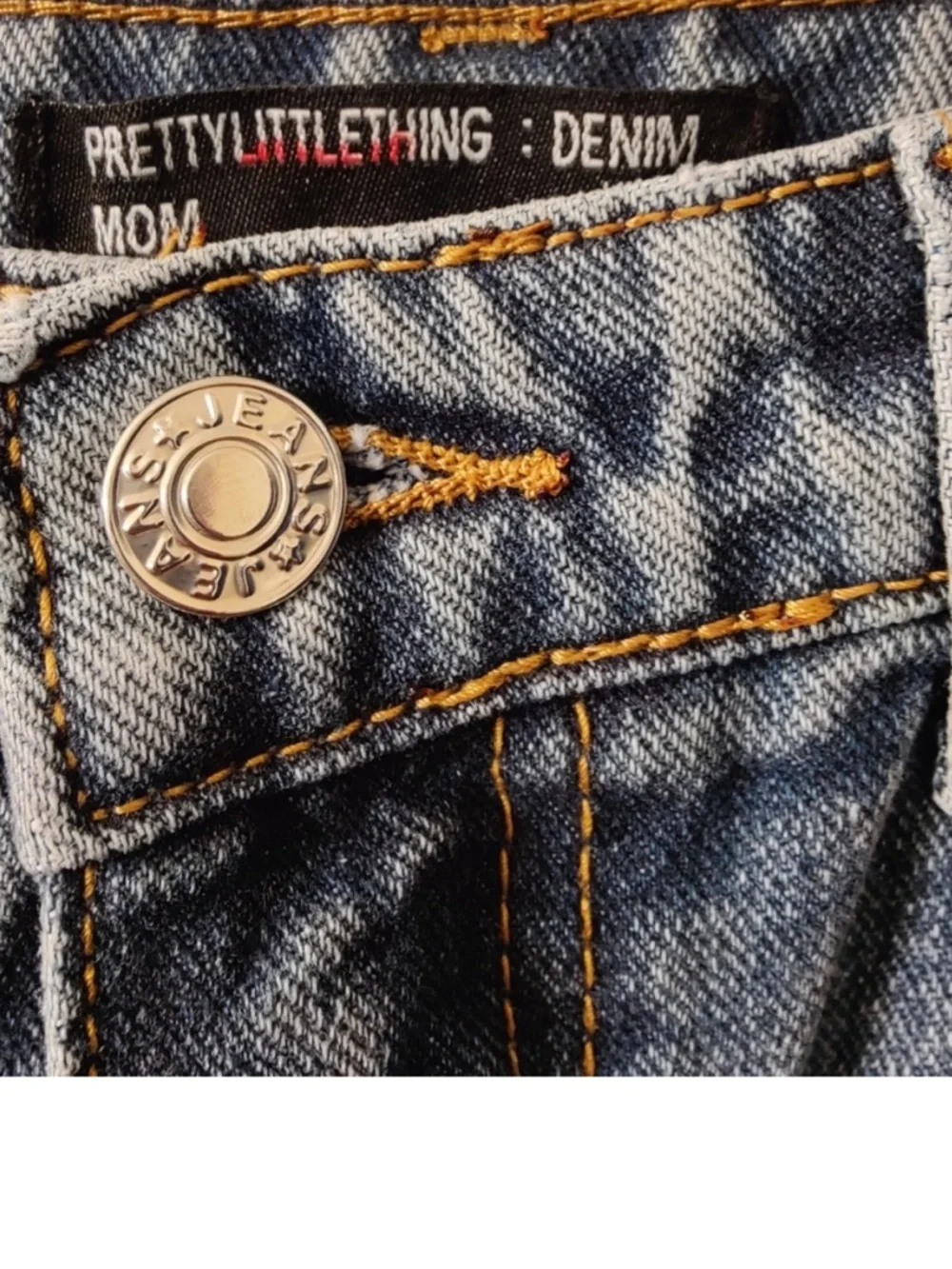 PRWTTY LITTLE THING MOM JEANS SIZE 8 NWT - Picture 3 of 7